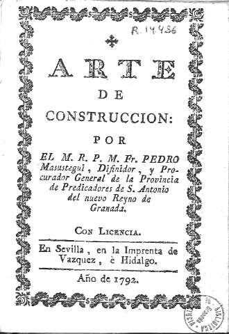 Arte de construccion
