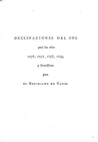 Declinaciones del Sol...