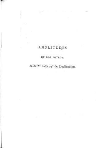 Amplitudes de los Astros...