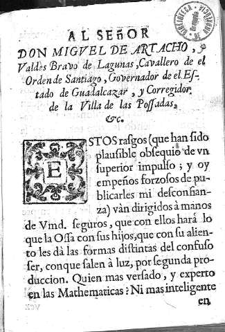Al Señor Don Miguel de Artacho,...