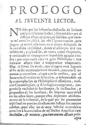 Prologo al prudente lector