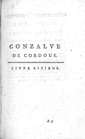 Livre Sixieme
