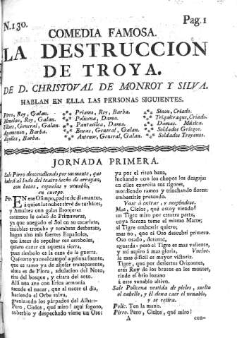 [Comedia Famosa. La destruccion de Troya y Jornada Primera] 1