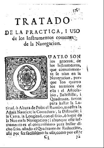 37 [Tratado de la practica, i uso de los Instrumentos de la Navegacion]