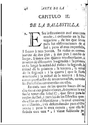 46 [Capitulo II. De la Ballestilla]
