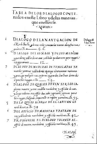 Tabla de los Dialogos...