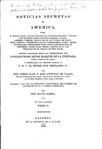 [Noticias secretas de America, sobre el Estado Naval,... Parte II]