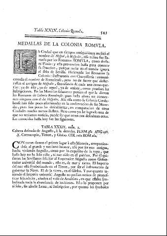 [Medallas de la Colonia Romula] 543