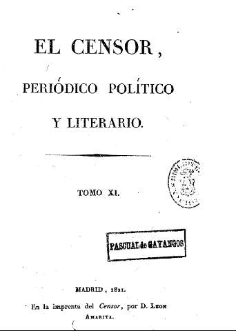 El censor, periódico político y literario. Tomo XI