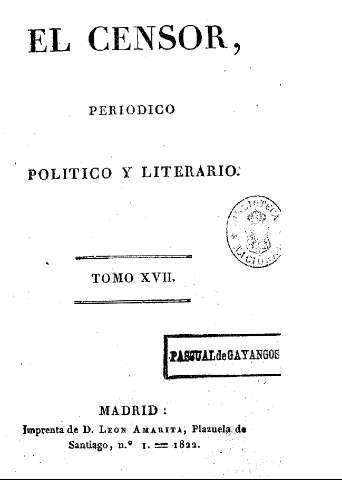El censor, periódico político y literario. Tomo XVII
