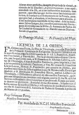 Licencia de la orden