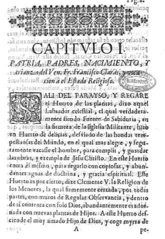 CAPITVLO I. Patria, padres, nacimiento y crianza...