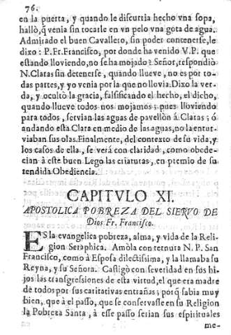 CAPITVLO XI. Apostolica pobreza del siervo de Dios...