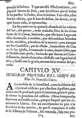 CAPITVLO XV. Humildad profunda del siervo de Dios...