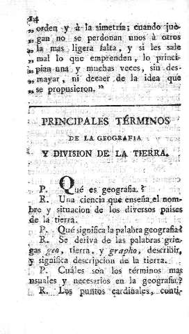 Principales términos de la geografía y division de la Tierra