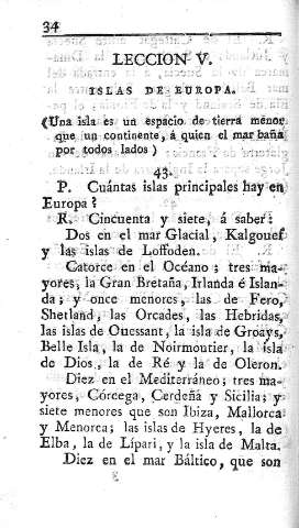 Leccion V. Islas de Europa