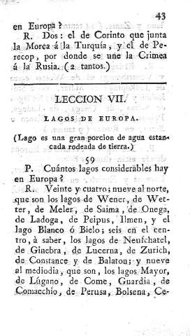 Leccion VII. Lagos de Europa
