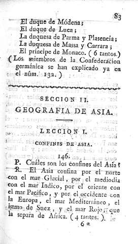 Seccion II. Geografia de  Asia. Leccion I. Confines de Asia