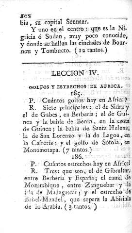 Leccion IV. Golfos y estrechos de Africa