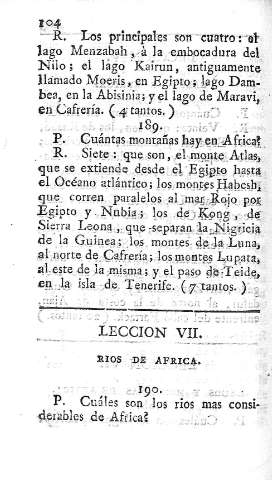 Leccion VII. Rios de Africa