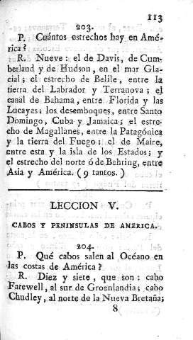 Leccion V. Cabos y penínsulas de America