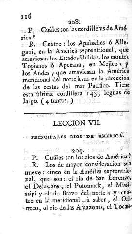 Leccion VII. Principales rios de America