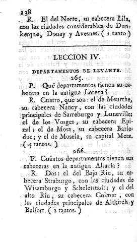 Leccion IV. Departamentos de levante