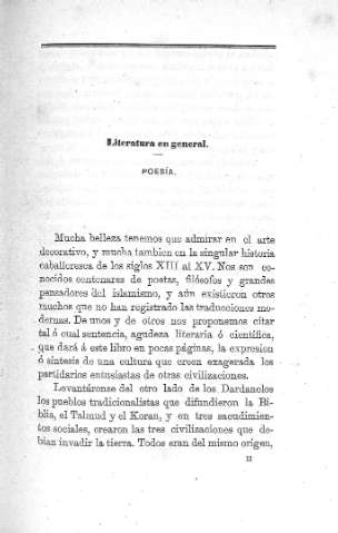 Literatura en general. Poesía