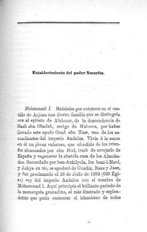 Establecimineto del poder nazarita