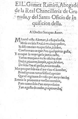 El L. Gomez Ramiro, Abogado de la Real Chancillería de Granada  y del Santo Oficio de la Inquisicion della