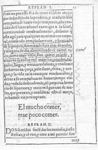 El mucho comer, trae poco comer. Refran II