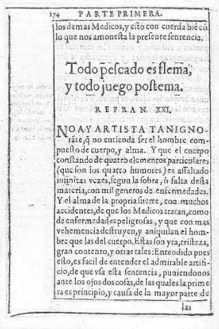 Todo pescado es flema,  y todo juego postema. Refran XXI