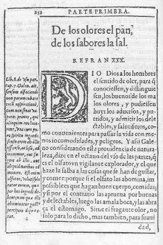 De los olores el pan,  de los sabores la sal. Refran XXX