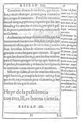 Huyr de la pestilencia  con tres,  III, es buena ciencia. Refran IIII   