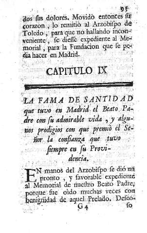 Capitulo IX. La fama de Santidad que tuvo en Madrid el Beato Padre con su admirable vida...