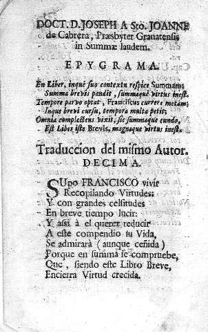 Epygrama. Traduccion del mismo autor. Decima
