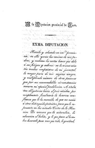 A la Diputación de Jaén