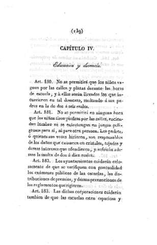 Capítulo IV. Educación y decencia