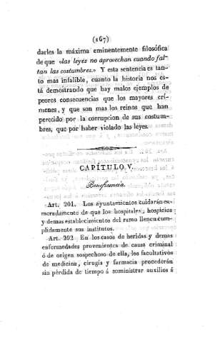 Capítulo V. Beneficiencia