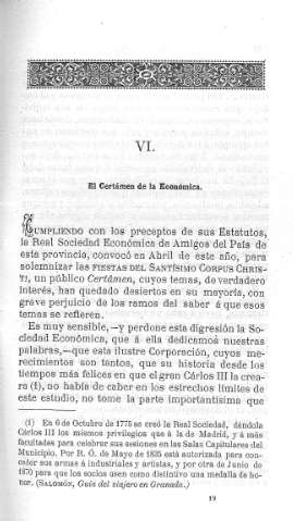 VI. El Certámen de la Economíca