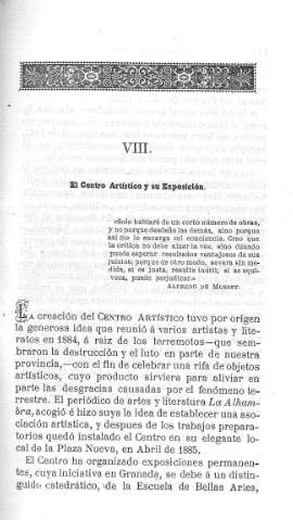 VIII. El Centro Artístico y su Exposición