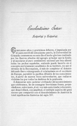 Excelentisimo Señor