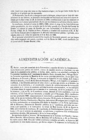 II. Administracion académica