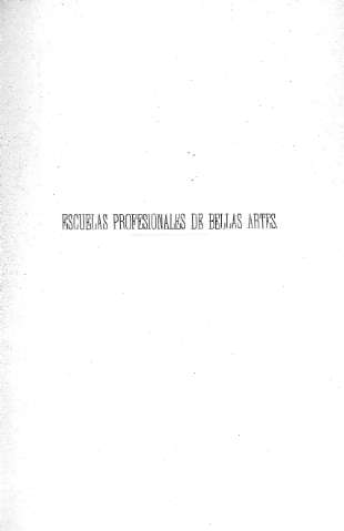 Escuelas profesionales de Bellas Artes