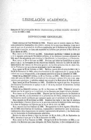 Legislación académica