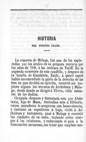 Historia del periódo árabe
