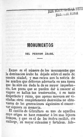 Monumentos del periodo árabe