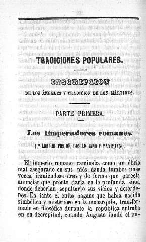 Traducciones populares. Parte primera