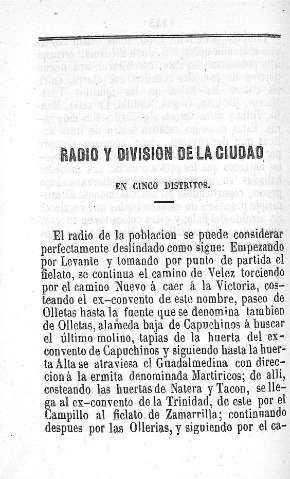 Radio y difusion de la ciudad en cinco distritos