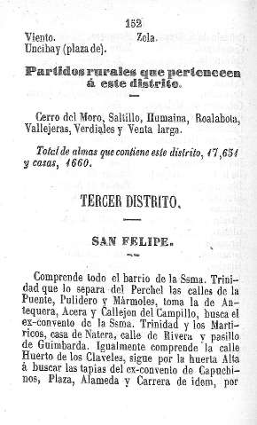 Tercer distrito. San Felipe